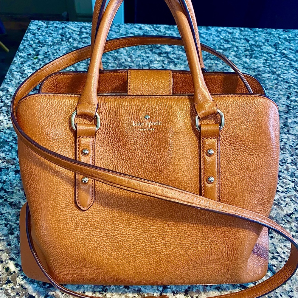 KATE SPADE Medium Satchel - Tan / Caramel